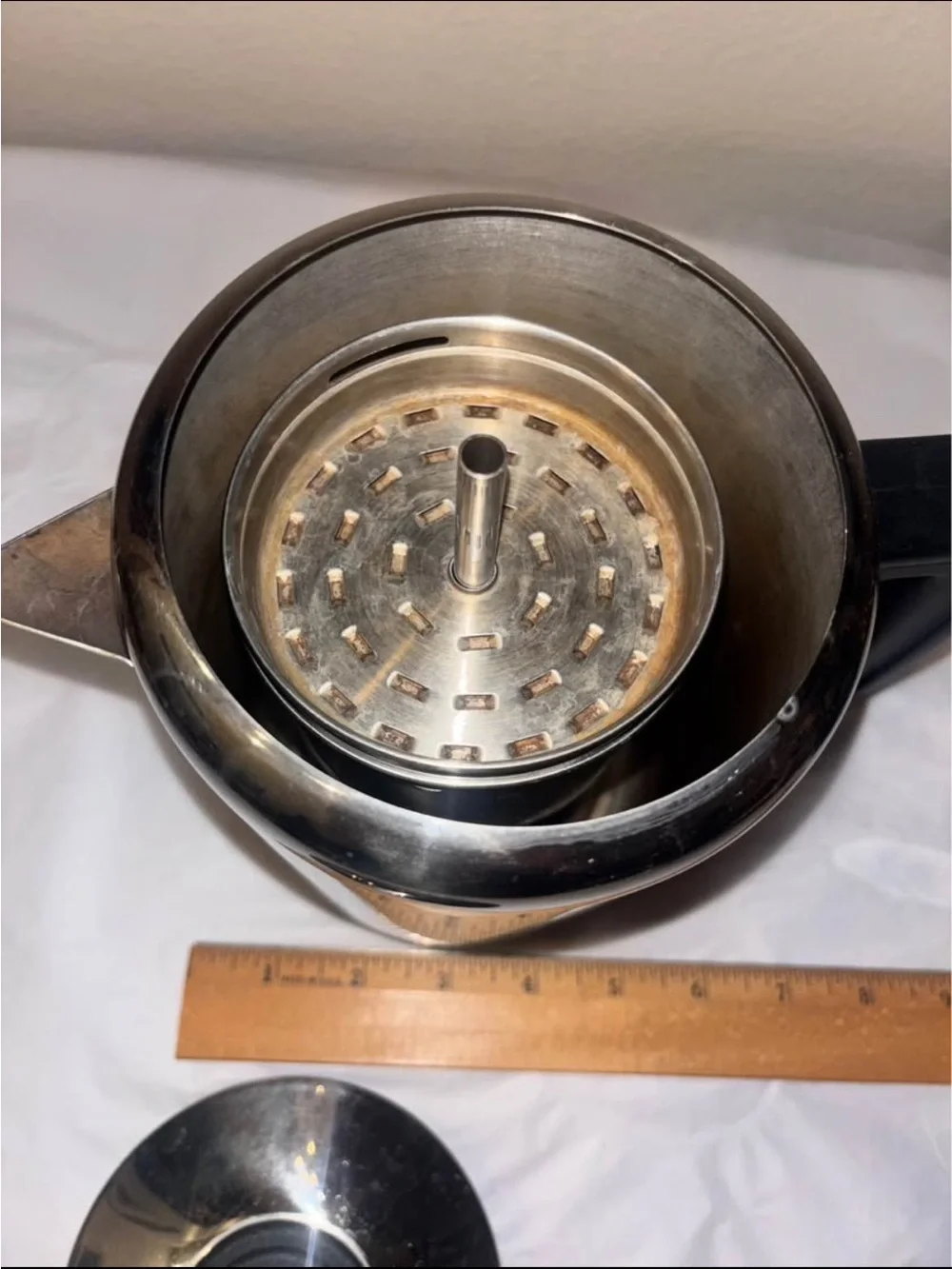 Vintage Stainless Steel Stovetop Coffee Percolator  Arcosteel